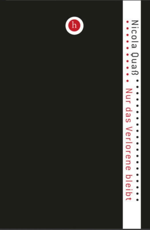 <img source='pic.gif' alt='Titelbild des Lyrikbandes Nur das Verlorene bleibt. Schwarzer Umschlag mit rotel Logo von hochroth'/>